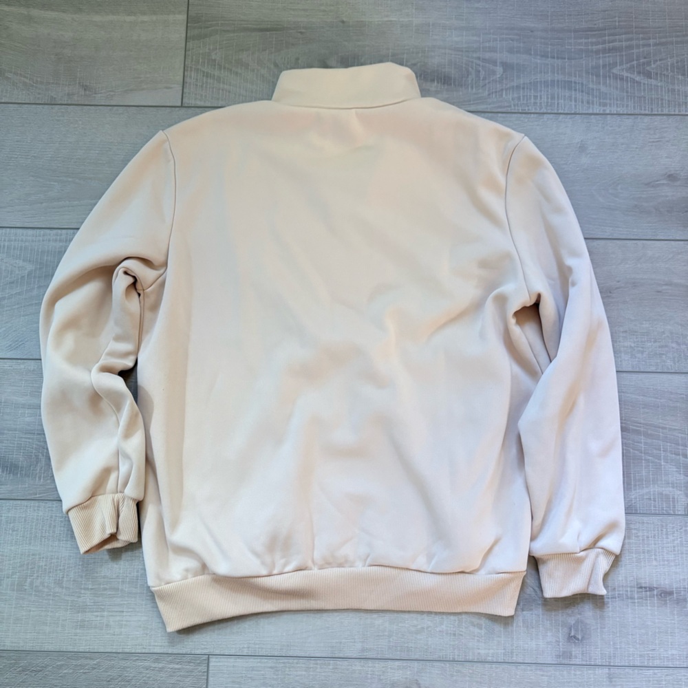 Yellowstone National Park Beige 1/4 zip Sweatshirt - Picture 5 of 5